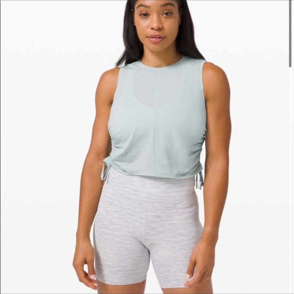 Lululemon Cinch it Up Tank Top Hazy Jade 10